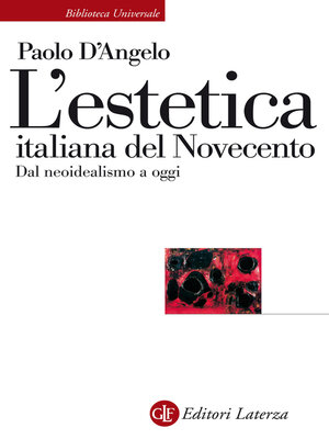 cover image of L'estetica italiana del Novecento